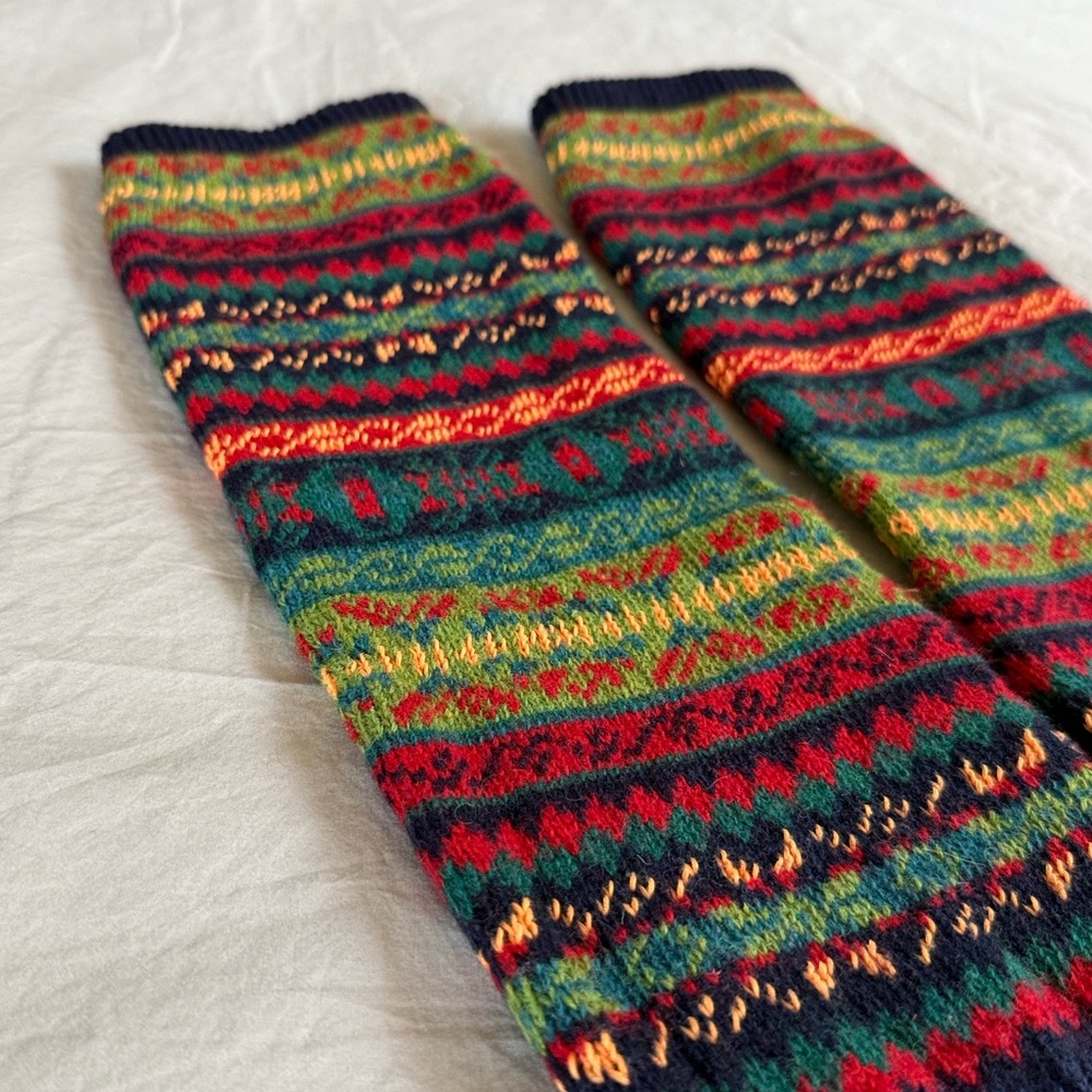 Colorful Knit Leg Warmers